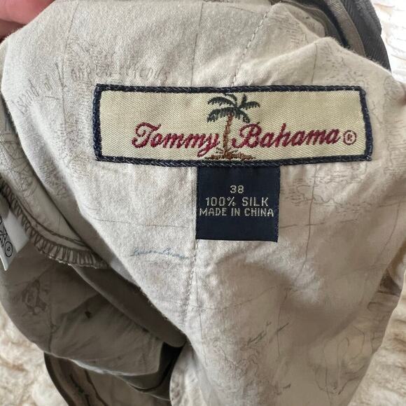 Tommy Bahama Men’s 100% Silk Pleated Shorts Green Size 38 - Picture 5 of 8